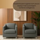 Ver imagem 3 de Poltrona Cadeira Sala Recepção Clinicas Auditórios Compacta Astra