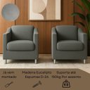 Ver imagem 4 de Poltrona Cadeira Sala Recepção Clinicas Auditórios Compacta Astra