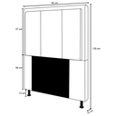 Ver imagem 4 de Cabeceira Opala Para Cama Box Solteiro 90 cm Suede - D’Rossi - Bege