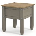 Ver imagem 1 de Mesa de Centro em Madeira Maciça Cinza Lavado