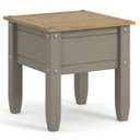 Ver imagem 3 de Mesa de Centro em Madeira Maciça Cinza Lavado