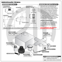 Ver imagem 6 de Acabamento para Registro Banheiro 1.1/4 1.1/2 50mm Cruzeta Quadrado Preto Fosco Chuveiro Padrão Doco