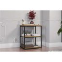 Ver imagem 2 de Mesa Notebook Escritório Industrial Li004 C/ 3 Prateleiras Freijo/preto - Kappesberg