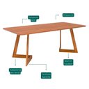 Ver imagem 4 de Mesa Retangular Jantar 2,10 sem Vidro Caju Madeira/cinamomo