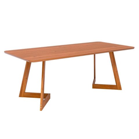Mesa Retangular Jantar 2,10 sem Vidro Caju Madeira/cinamomo