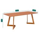 Ver imagem 5 de Mesa Retangular Jantar 2,10 sem Vidro Caju Madeira/cinamomo