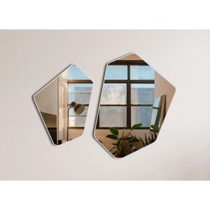 Conjunto 2 Espelhos de Parede Decorativos Orgânicos Martin