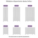 Ver imagem 4 de Berço Americano 3 em 1 com Cômoda 1 Porta 4 Gavetas Dengo Multimóveis Mp4686 Branco