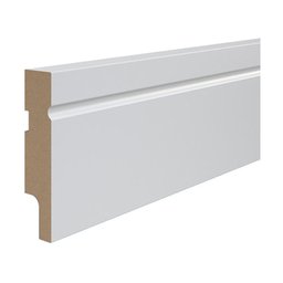 Rodapé de mdf Durafloor Easy Branco Polar 8cm x 18mm x 2,1m - 2