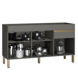 Balcão de Pia Line 150 Cm Gris - Kits Paraná - 2
