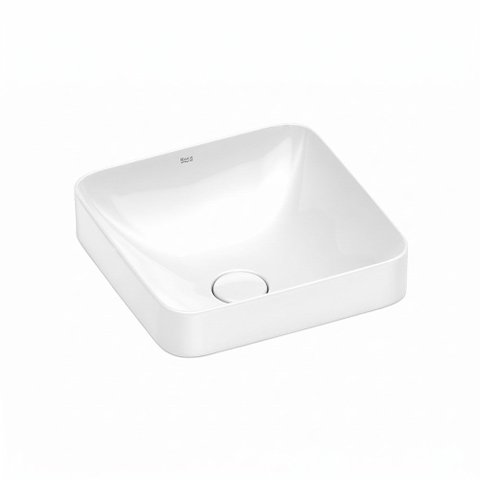 Cuba de Sobrepor Roca Inspira Square 37x37 A32753R000 Quadrada Branca