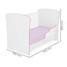 Quarto para Gêmeas com 2 Berços Mini Cama, Guarda-Roupa e Organizador Princesa Espresso Móveis - 7