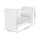 Ver imagem 6 de Quarto para Gêmeas com 2 Berços Mini Cama, Guarda-Roupa e Organizador Princesa Espresso Móveis