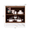 Ver imagem 5 de Balcao Pisa 2 Portas com Tampo 0,80m Poliman Moveis