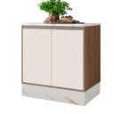 Ver imagem 2 de Balcao Pisa 2 Portas com Tampo 0,80m Poliman Moveis