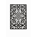 Ver imagem 1 de Divisor Ambiente Cobogó Mdf 3mm M0001 29x19 Cm Preto