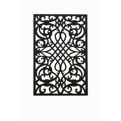 Divisor Ambiente Cobogó Mdf 3mm M0001 29x19 Cm Preto