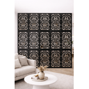 Ver imagem 2 de Divisor Ambiente Cobogó Mdf 3mm M0001 29x19 Cm Preto