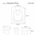 Ver imagem 5 de Assento Sanitário Poliéster para Louça Duomo Plus (deca) Aço (reb. Oculto) Ébano