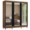 Ver imagem 3 de Guarda-Roupa Casal com Pés 3 Portas de Correr de Espelho Reno Madesa