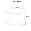 Ver imagem 4 de Gabinete Banheiro Suspenso Com Cuba Inclusa 1 Porta e Nicho Cor: Mármore Branco