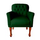 Ver imagem 3 de Jogo Divã 120cm Modelo Imperial + 2 Poltronas Stephany Suede:verde