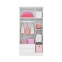Ver imagem 5 de Quarto para Gêmeos com 2 Berços Mini Cama, Guarda-Roupa e Organizador Soninho Espresso Móveis Branco
