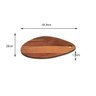 Tábua de Corte Madeira Acácia Centro de Mesa Petisqueira Petiscos Cozinha 29x45,5cm Kitchen Details - 2
