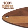 Tábua de Corte Madeira Acácia Centro de Mesa Petisqueira Petiscos Cozinha 29x45,5cm Kitchen Details - 5