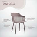 Ver imagem 3 de Cadeira Marcela Cor:camurça