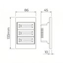 Ver imagem 2 de Dimmer Triplo S.Touch 0-10V 4x2 Bivolt Preto Stella Policarbonato