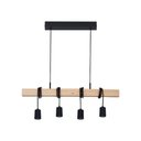 Ver imagem 2 de Luminária Pendente Versatto Pinus 04 Lamp E27 Preto - 6006/4 Pt