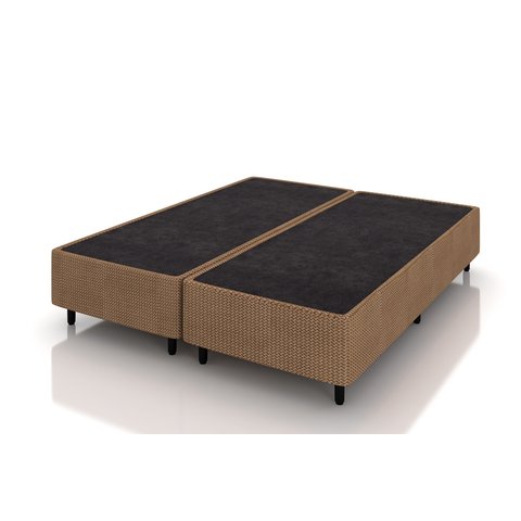 Base Box Bipartida Plumatex Universal Bege 159x198x30