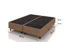 Ver imagem 2 de Base Box Bipartida Plumatex Universal Bege 159x198x30