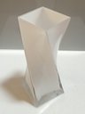Ver imagem 3 de Vaso Decorativo Enfeite Casa Vidro 28x11x11cm Branco