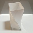 Ver imagem 4 de Vaso Decorativo Enfeite Casa Vidro 28x11x11cm Branco
