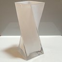 Ver imagem 2 de Vaso Decorativo Enfeite Casa Vidro 28x11x11cm Branco