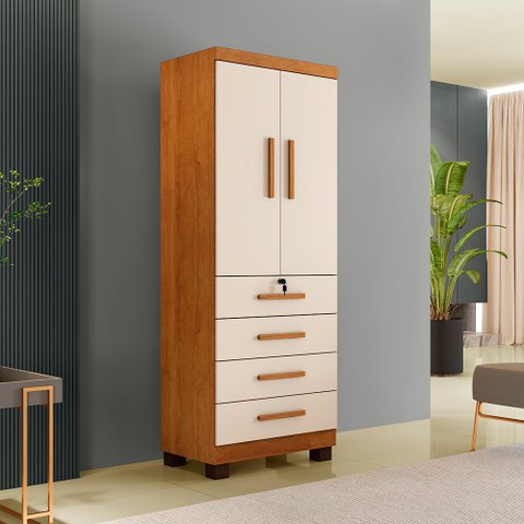 Roupeiro Conjulgado 2 Portas Em MDP New Maia