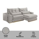 Ver imagem 5 de Sofá Retrátil e Reclinável 230 Cm Braço 25 Cm Lake Meu Sofá Online