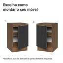 Ver imagem 4 de Balcão de Cozinha 50 Cm 1 Porta Rustic/preto Lux Madesa Rustic/preto
