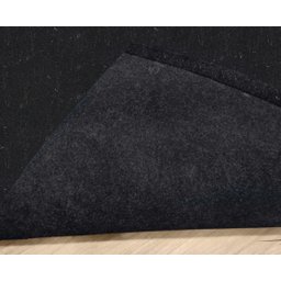 Tapete Carpete Simples Aveludado 2,00x3,00 Borda sem Costura Preto Mescla - 4