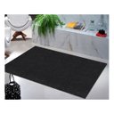 Ver imagem 2 de Tapete Carpete Simples Aveludado 2,00x3,00 Borda sem Costura Preto Mescla