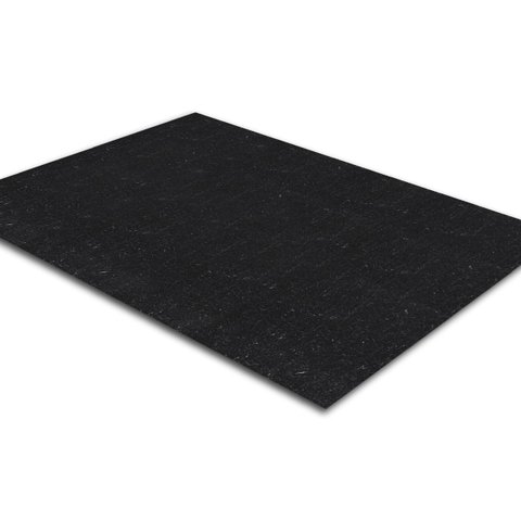 Tapete Carpete Simples Aveludado 2,00x3,00 Borda sem Costura Preto Mescla