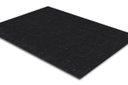 Ver imagem 1 de Tapete Carpete Simples Aveludado 2,00x3,00 Borda sem Costura Preto Mescla