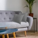 Ver imagem 2 de 4 Capa Almofada Decorativa 50x50 Suede Santorini Cinza Claro