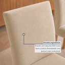 Ver mais imagens de Conjunto Sala de Jantar 8 Lugares Retangular Tampo Vidro/MDF 200x90cm Mesa Diana e Cadeiras Espanha