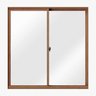 Janela de alumínio 02 folhas Amadeirado Classic - 120X120 - 1