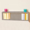 Ver imagem 2 de Nicho Retangular Decorativo Trovarelli 70x15x15 Madeirado