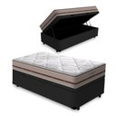 Ver imagem 1 de Cama Box Baú Solteiro + Colchão de Molas Ensacadas Anjos Classic 88cm