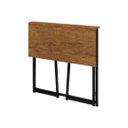Ver imagem 3 de Escrivaninha Industrial Tampo 80 cm Dobrável MDF Aço Escritório Moderna Canela
